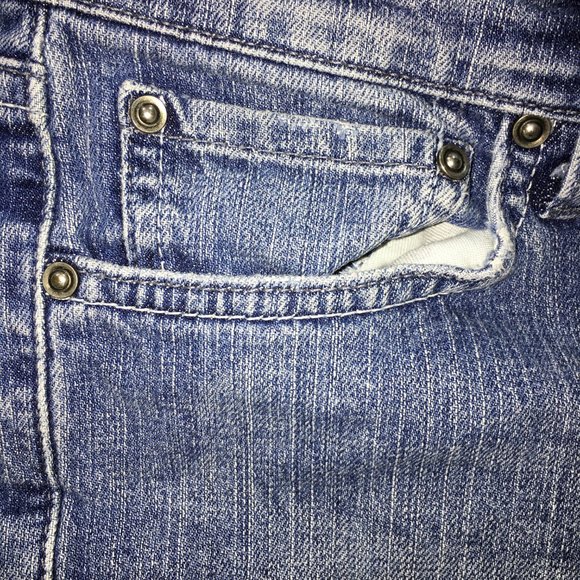 Lucky Brand Womens 8/29 Med Wash Mid Rise Cotton Blend Classic Rider Crop Jeans - Picture 3 of 8